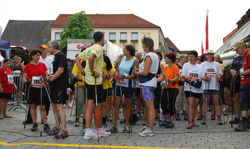 Nordic Walking Wettbewerb beim Frnkischen Schweiz Marathon 2008