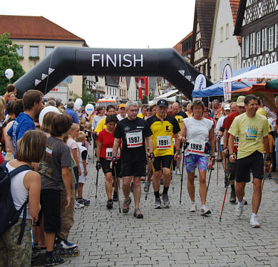 Nordic Walking Wettbewerb beim Frnkischen Schweiz Marathon 2008