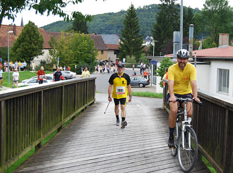 Nordic Walking Wettbewerb beim Frnkischen Schweiz Marathon 2008