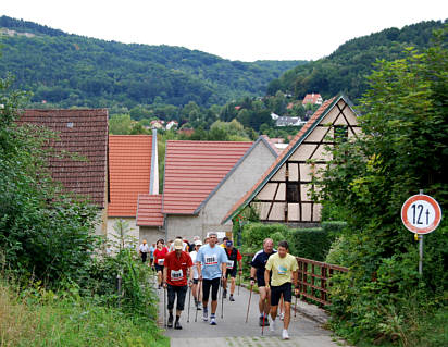 Nordic Walking Wettbewerb beim Frnkischen Schweiz Marathon 2008