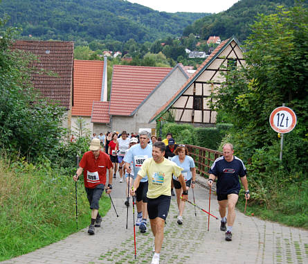 Nordic Walking Wettbewerb beim Frnkischen Schweiz Marathon 2008