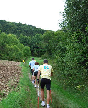 Nordic Walking Wettbewerb beim Frnkischen Schweiz Marathon 2008