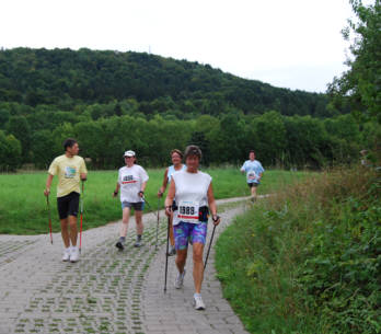 Nordic Walking Wettbewerb beim Frnkischen Schweiz Marathon 2008