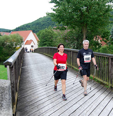 Nordic Walking Wettbewerb beim Frnkischen Schweiz Marathon 2008