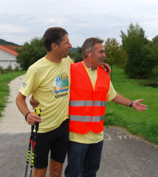 Nordic Walking Wettbewerb beim Frnkischen Schweiz Marathon 2008