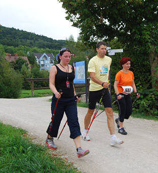 Nordic Walking Wettbewerb beim Frnkischen Schweiz Marathon 2008