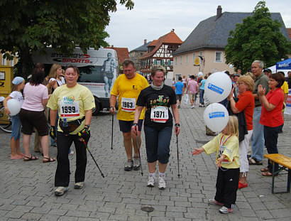 Nordic Walking Wettbewerb beim Frnkischen Schweiz Marathon 2008