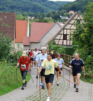 Nordic Walking Wettbewerb beim Frnkischen Schweiz Marathon 2008